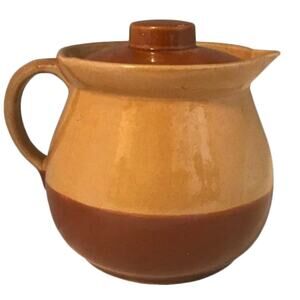 Watt Pottery Cabinart Bake Ware Pitcher with Lid c. 1940s USA